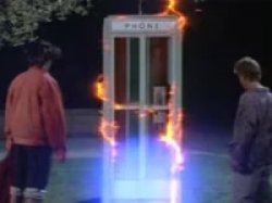 bill and ted phone booth Meme Template