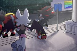 rouge shadow and omega Meme Template