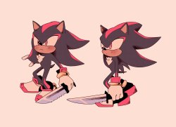 shadow with knife Meme Template