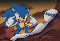 sonic think sega think Meme Template