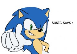 sonic says Meme Template