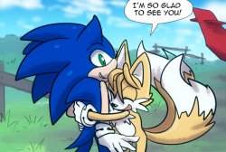 sonic im so glad to see you Meme Template