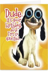 birthday dog card Meme Template