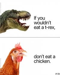 Maga Rex vs Maga Chicken Meme Template