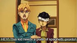 This kid needs a plate of spaghetti pronto! Meme Template