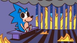 sonic this is fine Meme Template