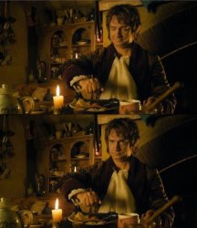 Bilbo eating Meme Template