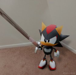 low poly shadow sword Meme Template