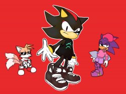 shadow and sonic and tails get bitches Meme Template