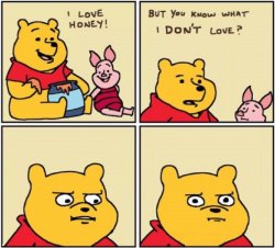 POOH & PIGLET 4 PANEL Meme Template