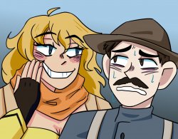 Yang harassing a WW1 American Soldier Meme Template