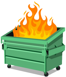 Dumpster Fire Meme Template