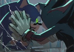 sonic vs shadow by hyeon_sonic Meme Template