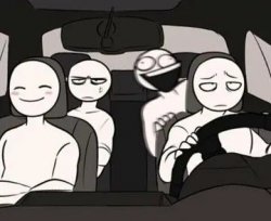 Friends in a car Meme Template
