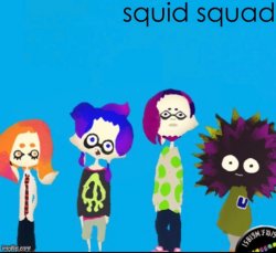 Squid squad Meme Template