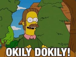 Ned Flanders Okily Dokily Meme Template