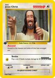 Jesus Card Meme Template