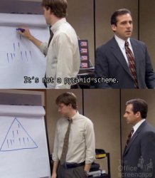 pyramid scheme office Meme Template