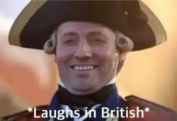 laughs in british Meme Template