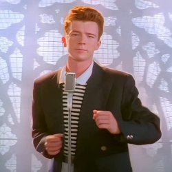 Rick rolled Meme Template