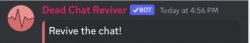 dead chat reviver temp Meme Template
