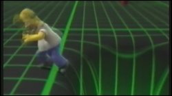 Homero Simpson 3D corriendo de vórtice running from vortex Meme Template