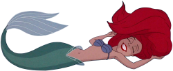 ariel laying on her back Meme Template