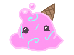 ice cream the puddle slime Meme Template