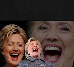 Hillary Clinton Laughing Meme Template