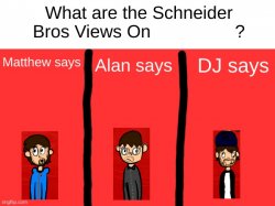 schneider bros views Meme Template