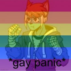 Evan gay panic Meme Template