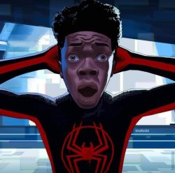 Miles Morales Pog Meme Template