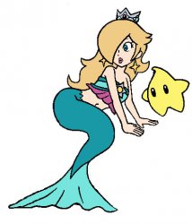 rosalina mermaid Meme Template
