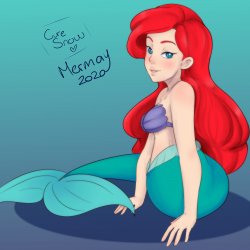 ariel cute Meme Template