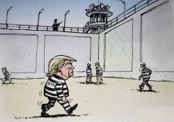 Donald Trump's next residence - jail, prison Meme Template