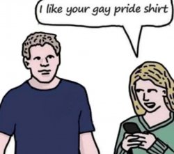 nice gay pride shirt Meme Template