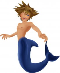 sora mermaid Meme Template