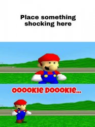 mario is shocked at what Meme Template