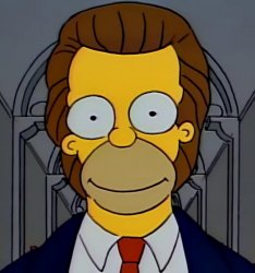 Homer with hair Meme Template