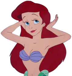 ariel doing her hair Meme Template