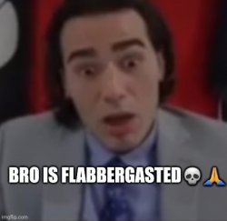 Bro is flabbergasted Meme Template