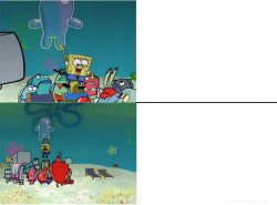 Spongebob escape Meme Template