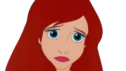 ariel sad cute face Meme Template