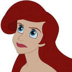 ariel looking up Meme Template