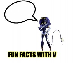 Fun facts with V Meme Template