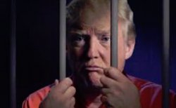 Trump Behind Bars Meme Template