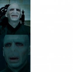 Disappointed Voldemort Meme Template