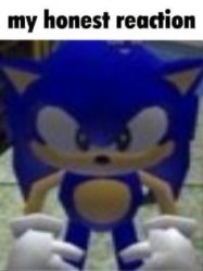 sonic my honest reaction Meme Template