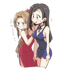 aerith and tifa ff7 Meme Template