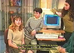 OLD TV KIDS: "THE INTERNET IS AMAZING" Meme Template
